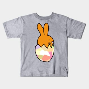 Gold Bunny Hatching from Easter Egg Kids T-Shirt